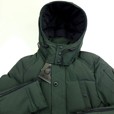 #ad $895 Moose Knuckles Shippagan Down Puffer Parka Jacket Coat Men Small Army Green $671.24