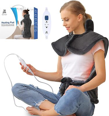 #ad Bob and Brad Weighted Electric Heating Pad for Back Pain Relief Machine Washable $37.99