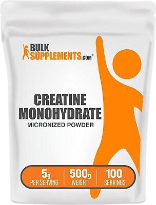 #ad #ad BulkSupplements Creatine Monohydrate Micronized Powder 500g 5g Per Serving $22.96