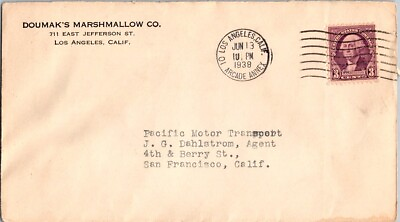 #ad 1938 Marshmallow Company advertising cover $4.25