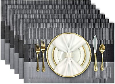 #ad Placemats Set Mats Resistant Dining Heat Place Table Aofmee Dining Table Set 6 $18.99