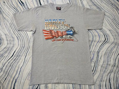 #ad Harley Davidson Men#x27;s.. quot;The Road to Freedomquot;... Size Medium $30.00