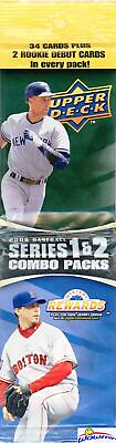#ad 2008 Upper Deck Baseball COMBO Series 1 amp; 2 HUGE Jumbo Fat Sealed Pack 34 Cards $9.95