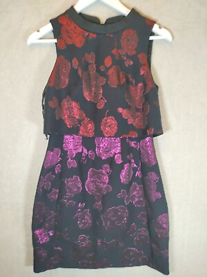 #ad Coast Dress Tracey Black Red Purple accents Size 8 RRP £135 Wedding Brand New GBP 27.98