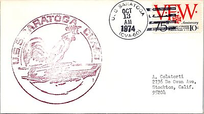 #ad USS Saratoga 10.13.1974 F45113 $3.99