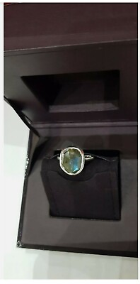#ad Monica Vinader Siren Medium sterling silver Ring Labradorite Size I BRAND NEW❤🌸 GBP 46.99