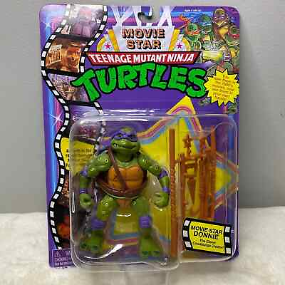 #ad Playmates Teenage Mutant Ninja Turtles Donnie Movie Star Action Figure $24.10
