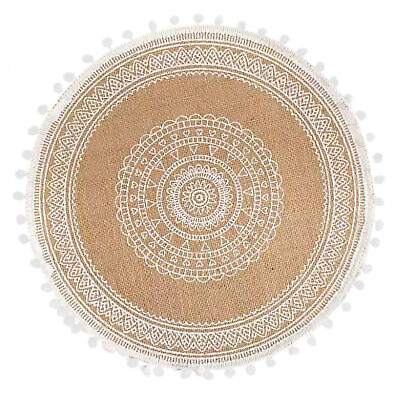 #ad Placemat Retro Decorative Flax Washable Bowl Cup Mat Heat Insulation $7.67