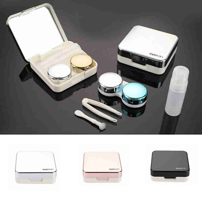 #ad Holder Kit BB Case Mirror Fashion Contact Soaking Container Business Travel Lens $8.44