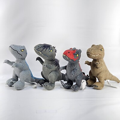 #ad Jurassic World Dominion Lot of 4 Small Plush “6 7” Inch Dinosaur. Mint Condition $35.00