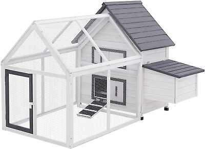 Chicken Coop Wooden Duck House Rabbit Hutch Poultry Cage Hen with Nesting Box $257.63