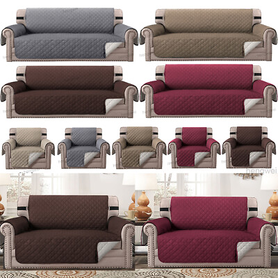#ad #ad Quilted Sofa Cover Protector Recliner Chair Couch Slipcover Mat Armchair Throw $19.79