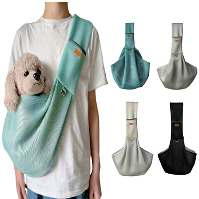 #ad Pet Dog Cat Sling Bag Carrier Saddle Shoulder Travel Backpack Pack Tote 10 13 lb $16.26