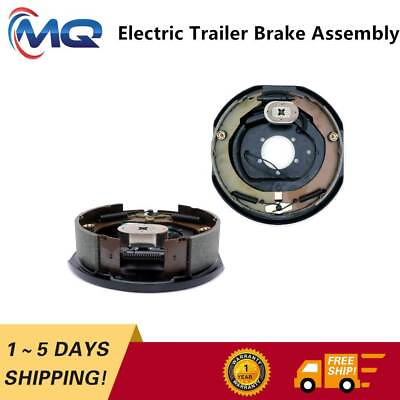 #ad Set of 2 Electric Trailer Brake Assemblies 12quot; x 2quot; Fit 5200 6000 7000lbs Axle $80.92