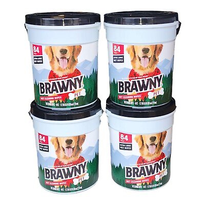 #ad Brawny Wet Pet Cleaning Wipes 4 Pack $30.99