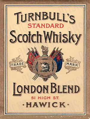 #ad Turnbulls Scotch Whiskey Ad Metal Sign FREE SHIPPING Vintage Bar Decor $18.99