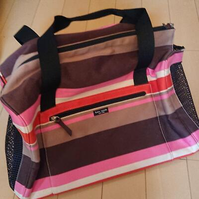#ad KATE SPADE Canvas Dog Carrier Dog Carry Pet Carrier Pet Carry Bag Used AB $320.00