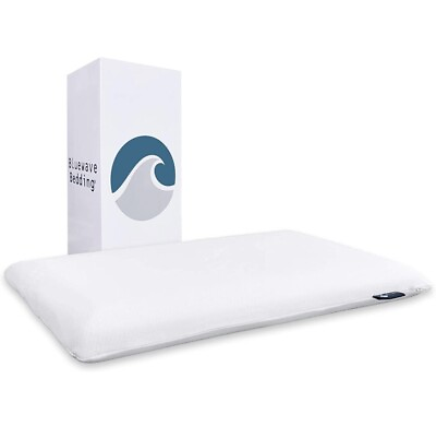 #ad Bluewave Bedding Hyper Slim Gel Memory Foam Pillow for Stomach and Back Sleepers $35.99