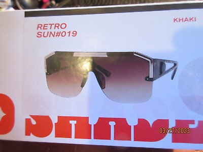 #ad #ad Brand New in Box MAD SHADE Designer Sunglasses Classic Retro SUN S 19 Khaki $7.55