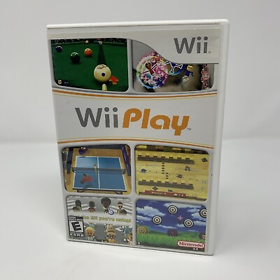 #ad Wii Play Nintendo Wii Game Complete With Manual Tested $14.39
