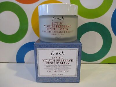 #ad FRESH LOTUS YOUTH PRESERVE RESCUE MASK 3.3 OZ BOXED $48.00