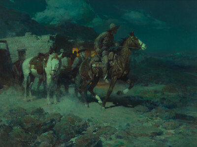 #ad The Pony Express by Frank Tenney Johnson Western Giclee Art Print Ships Free $134.10