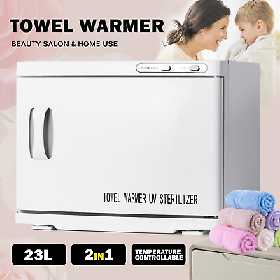 #ad 23L UV Sterilizer Hot Towel Warmer Cabinet Facial CareBeauty Spa Salon Equipment $85.99