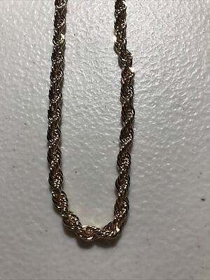 #ad Avon Necklace Large ROPE Gold NEW $8.99