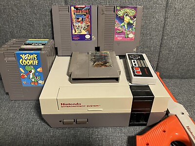 #ad NES System With Controllers Cords amp; Many Games $200.00