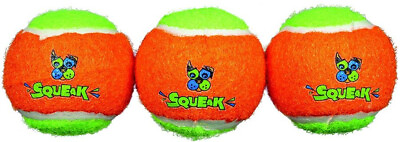 #ad Spunky Pup Squeak Tennis Balls Dog Toy $7.68