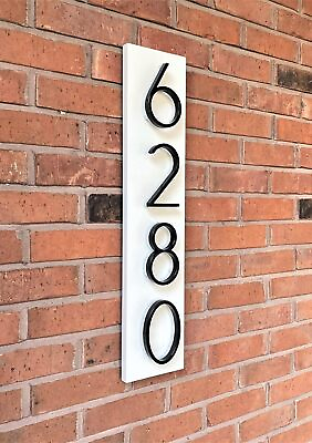 #ad 5 Inch Floating House Number Mailbox Door Numbers Sign Metal Modern Black $7.99