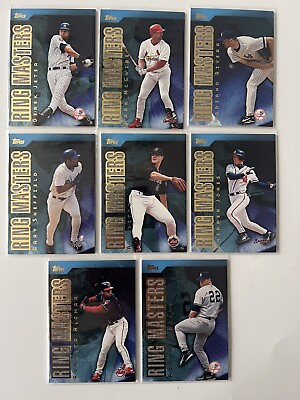 #ad 2001 Topps Ring Masters Set of 8 Cards Derek Jeter Mark McGwire Clemens…. $14.99