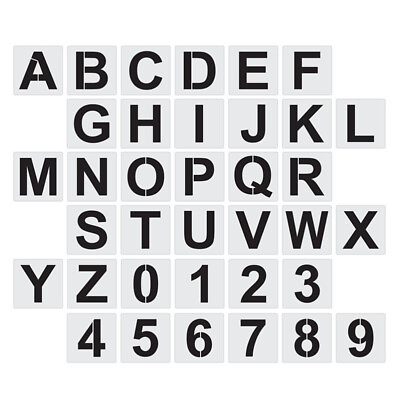 #ad reusable alphabet templates Spray Painting Stencils Lettering Alphabet $16.39