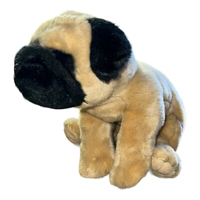 #ad DEMDACO Pug Puppy Dog Plush 10” Stuffed Animal $11.69