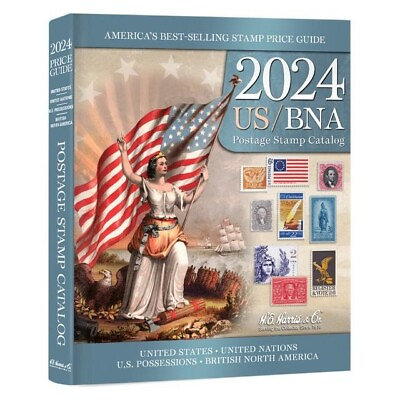 #ad New 2024 US BNA Postage Stamp Catalog Best Price List USA Collector Guide Book $26.00