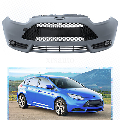 #ad Complete Front Bumper Cover Grille Grill Fog Lights For 2013 2014 Ford Focus ST $419.99