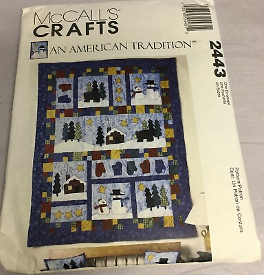 #ad Mccalls Crafts An American Tradition Pattern 2443 Quilt $9.99