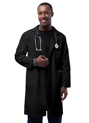 #ad Adar Universal Mens 39quot; Comfort Uniform Labcoat with Inner Pockets C $13.99