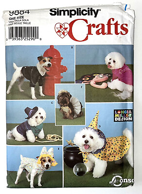 #ad DOG COATS AND COSTUMES Simplicity Sewing Pattern 9884 $9.99