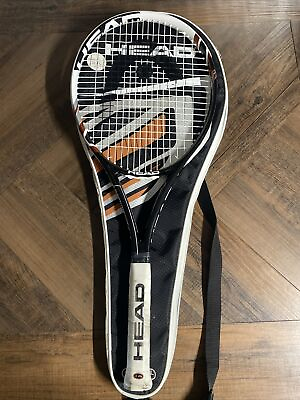 #ad Head MG Heat Microgel 100 Tennis Racquet 27quot; Long 4 3 8quot; Grip w Carry Bag NICE $49.99