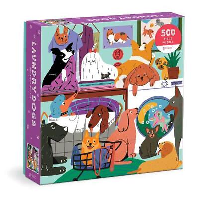 #ad Laundry Dogs 500 Piece Puzzle $18.44