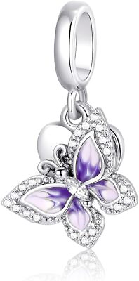#ad 925 Sterling Silver Butterfly Charms Jewelry Gifts for Women Hypoallergenic an $38.21