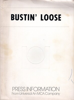 #ad BUSTIN’ LOOSE 1981 PRESS KIT PHOTOS BIO W FOLDER RICHARD PRYOR CICELY TYSON $119.99