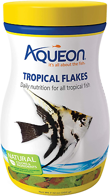 #ad Aqueon Tropical Fish Food Flakes 7.12 Ounces $11.67