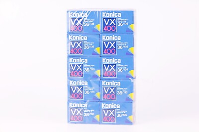 #ad Konica VX 400 VX400 Super 36 135 Exposure 35mm Film expired 10 Rolls tested $112.40
