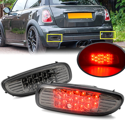 #ad Smoked LED Rear Fog Lamp Assy For 2006 2015 Mini Cooper S JCW R56 R57 R58 R59 2X $69.39