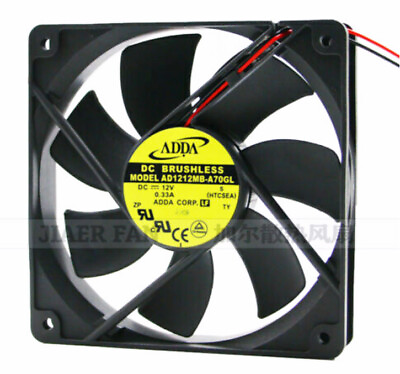 #ad ADDA AD1212MB A70GL chassis cooling fan 12025 DC12V 0.33A 12CM 2 wire $16.20