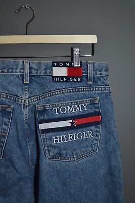 #ad Tommy Hilfiger Vintage 1990s Y2K Jeans Faded 34 $99.00
