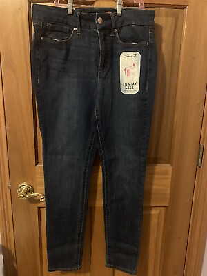 #ad Seven7 Jeans Size 10 Tummyless High Rise Skinny Slimming Control Panel $24.99