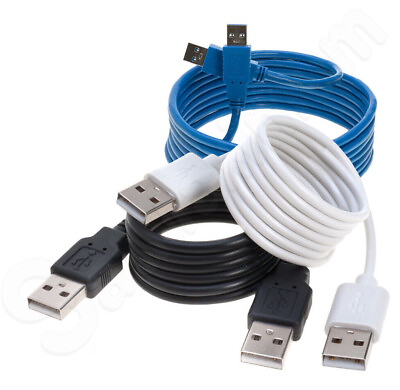 #ad USB 2.0 3.0 Cable Type A Male to A Male High Speed Data Transfer Charger Cord $6.69
